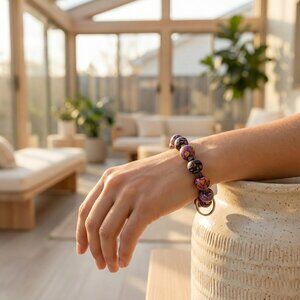 Handmade‎ Polymer Clay Bead Bracelet Dangle Keychain Charm